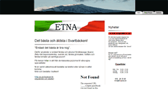 Desktop Screenshot of etnapizza.se