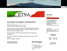 Tablet Screenshot of etnapizza.se